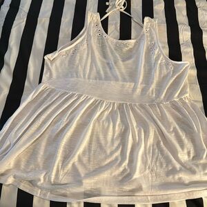 White babydoll tank